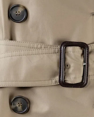 Max Mara The Cube Impermeabile Fiorito Cammello In Brown