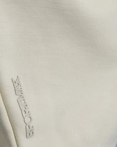 Sportmax Hooded Sweatshirt Kangaroo Pocket In White