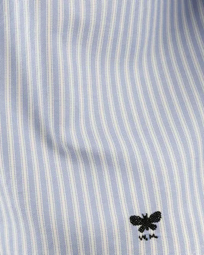 Weekend Max Mara Nuoro Blue Striped Shirt In Blue