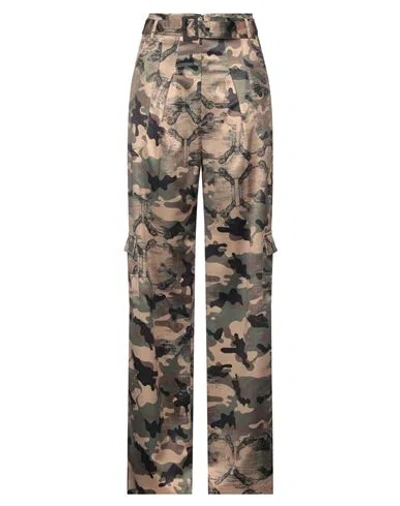 Gaelle Paris Gaëlle Paris Woman Pants Military Green Size 8 Polyester In Green