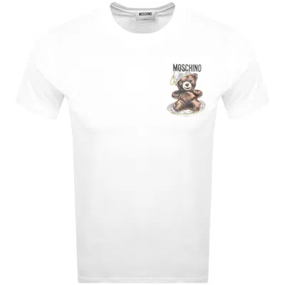 Moschino Teddy Bear-print Crewneck T-shirt In White
