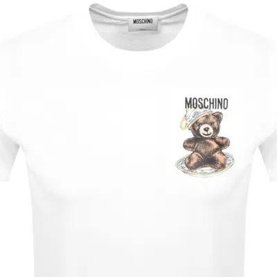 Moschino Teddy Bear-print Crewneck T-shirt In White