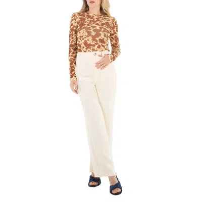 Nanushka Ladies Josine Boucle Crepe Baggy Pants In White
