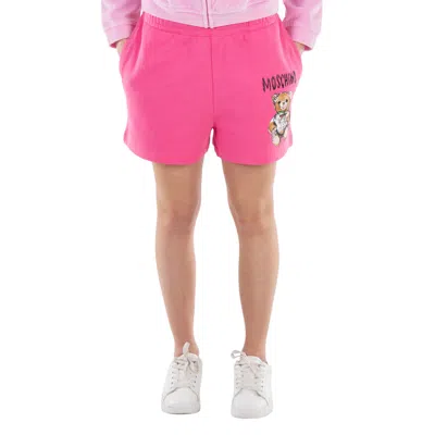 Moschino Archive Teddy Bear Shorts In Pink