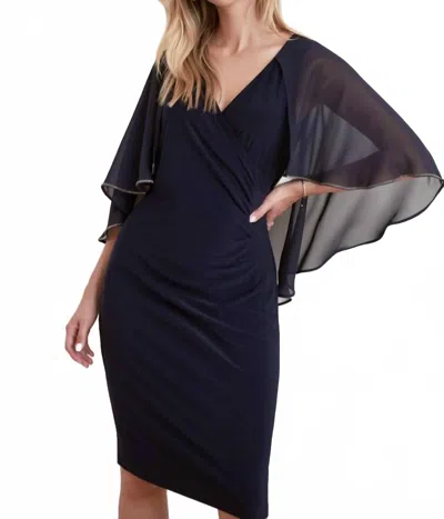Joseph Ribkoff Elegant Sheath Dress In Midnight In Blue