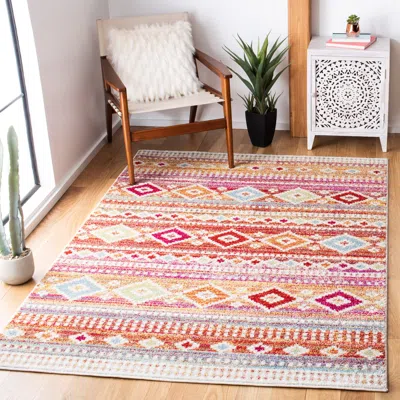 Safavieh Dnu  Montage 200 Indoor/outdoor Rug In Multi