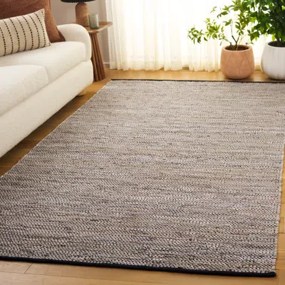 Safavieh Vintage Leather Hand Made Area Rug, Beige Solid / Tonal Style In Neutral