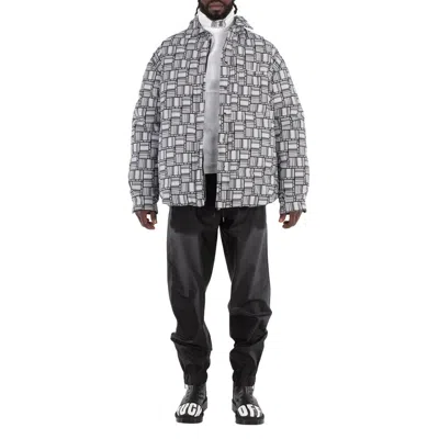 Vtmnts Barcode Monogram Puffer Shirt In Multi