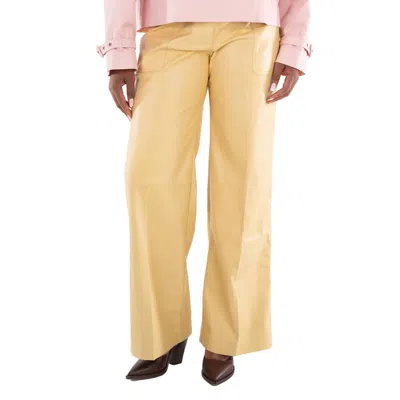 Stella Mccartney Wide Leg Altermat Trousers In Yellow