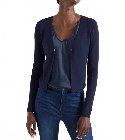 Nic + Zoe Cool Nights Cardigan In Dark Indigo In Blue