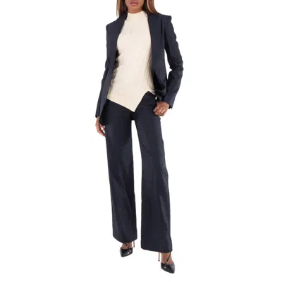 Stella Mccartney Net Sustain Organic Cotton-blend Jacquard Pants In Black