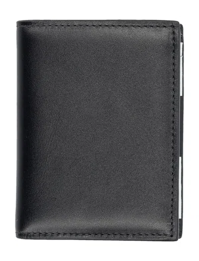 Comme Des Garçons Classic Print Cardholder In Gray