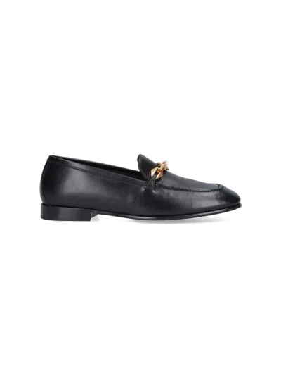 Jimmy Choo Woman Loafers Black Size 10 Soft Leather In Black