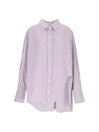 Attico Asymmetrical Strip Shirt