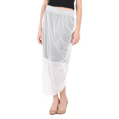 Wolford Ladies Soft Stretchy Lace Hailey Skirt In White