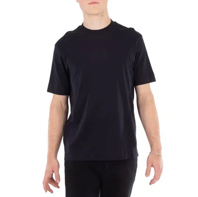 Emporio Armani Logo-embroidered Cotton Blend T-shirt