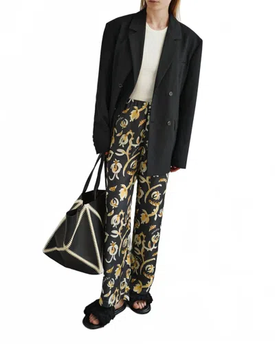 Nanushka Graphic Floral-print Elasticated-waist Trousers In Multi