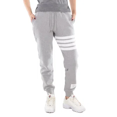 Thom Browne Light Grey 4-bar Engineered Track Pants