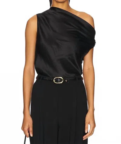 Enza Costa Women's One Shoulder Shirt In Black