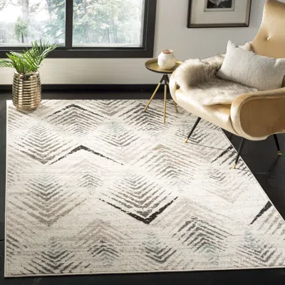 Safavieh Amsterdam Machine Made Area Rug, Cream / Beige Contemporary Style Easy Care In Neutral