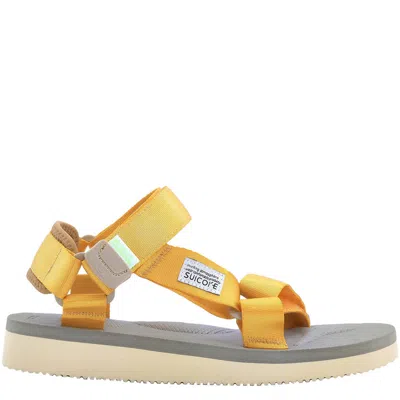 Suicoke Yellow X Beige Depa-cab Sandals