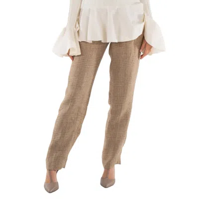 Polo Ralph Lauren Prince Of Wales Check Linen Trousers