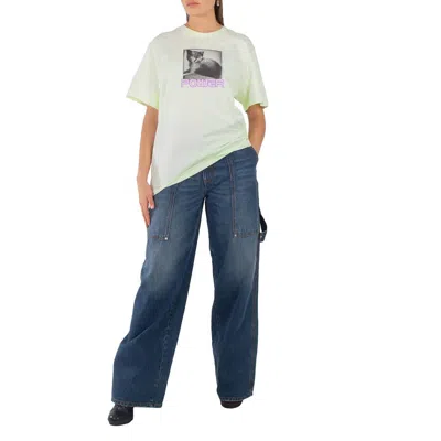 Stella Mccartney Ladies White Photograph-print Cotton T-shirt In White