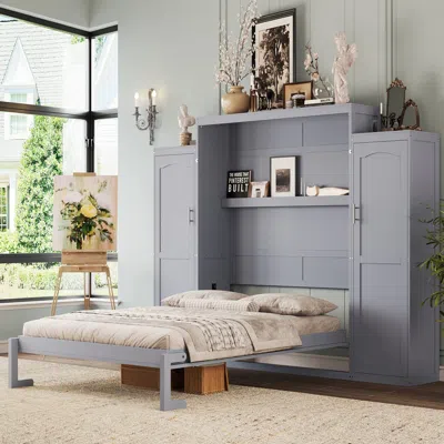 Streamdale Furniture Streamdale Murphy Bed With Wardrobes & Shelves