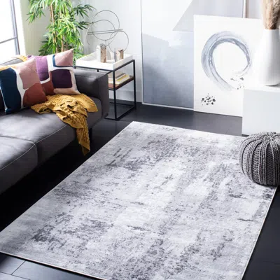 Safavieh Amelia Machine Made Area Rug, Grey / Ivory Contemporary Style Easy Care In Gray
