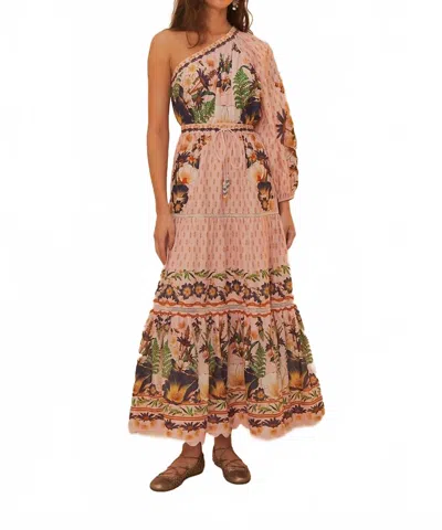 Farm Rio The Dream Garden Pink Maxi Dress The Dream Garden Pink