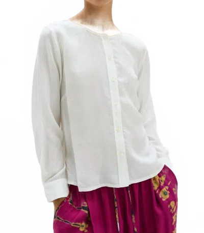 Raquel Allegra Women's Dane Top In Ivory In White