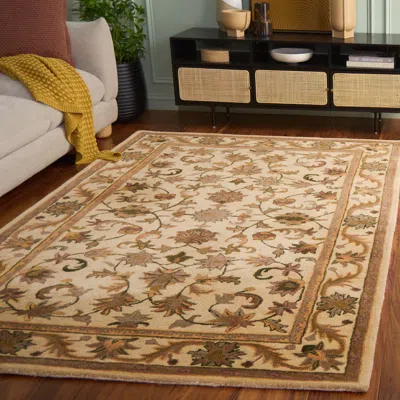 Safavieh Antiquity Hand Made Area Rug, Gold Traditional Style Non-shedding In Neutral
