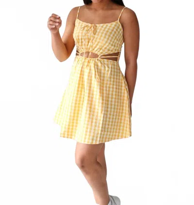 Find Me Now Sacha Mini Dress In Yellow In Yellow