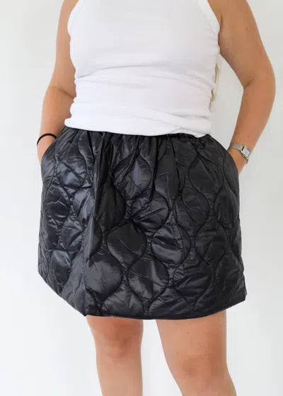 Baum Und Pferdgarten Sierra Quilted Skirt In Black In Black