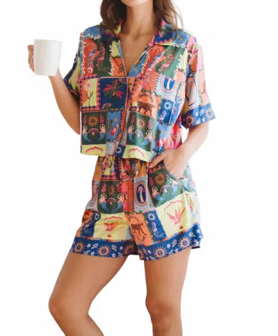 Alden Adair Pierce Pajama Set In Nirvana