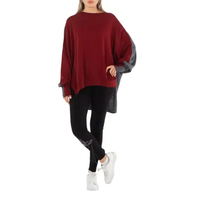 Yohji Yamamoto Ladies Black Decorative-stitching Cotton Leggings