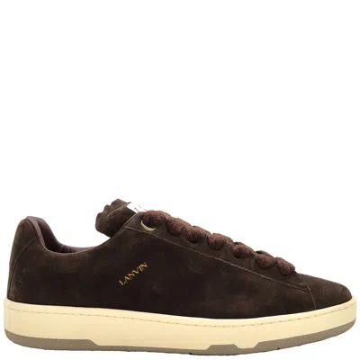Lanvin Curb Lite Suede Low-top Sneakers