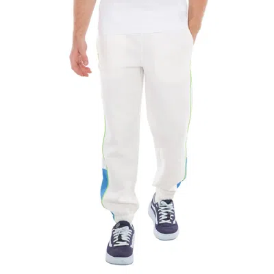 Lacoste Contrast Stitch Regular Fit Sweatpants In White