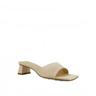 Shu Shop Women's Fortune Heel Sandal In Nude Woven In Neutral