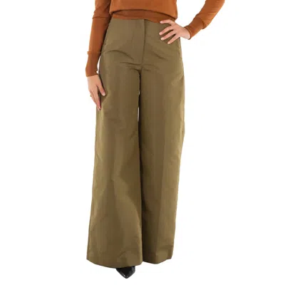 Stella Mccartney Ladies Khaki High Waist Palazzo Pants