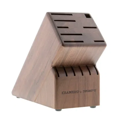 Zwilling Kramer By  14-slot Walnut Knife Block In Brown