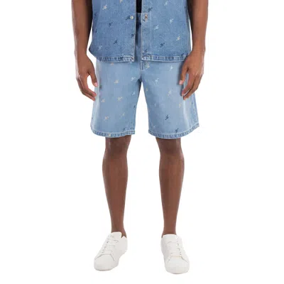 Axel Arigato Blue Miles Denim Shorts In Blue