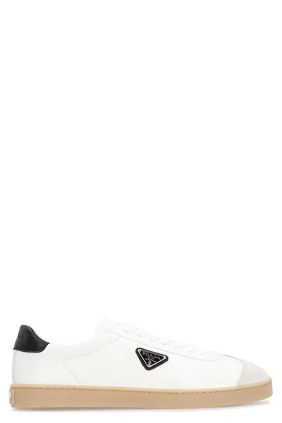 Prada Lane Leather Low-top Sneakers