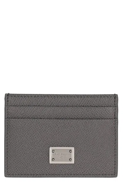 Dolce & Gabbana Dauphine Print Leather Card Holder