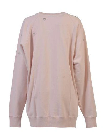 Shop Faith Connexion Oversize Sweatshirt With Flounces In Pink