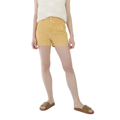 Isabel Marant Étoile Ladies Honey Tihiana High-waist Denim Shorts In Yellow