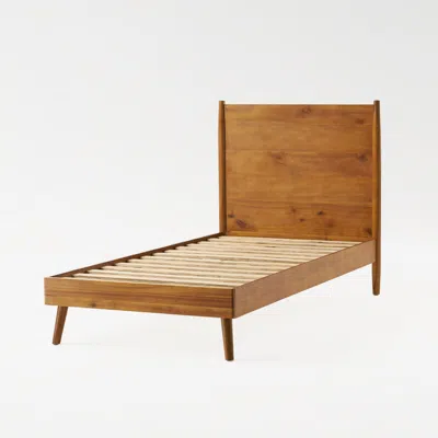 Streamdale Furniture Streamdale Mid-century Modern Bed Frame - Sleek Design & Durable Wood