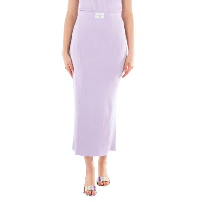 Calvin Klein Soft Ribbed Lyocell Maxi Skirt