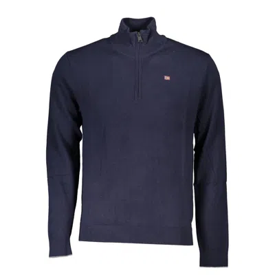 Napapijri Blue Fabric Sweater In Blue