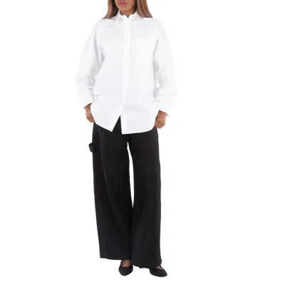 Stella Mccartney Net Sustain Organic Cotton-blend Jacquard Pants In Black